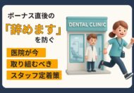 ボーナス直後の「退職」を防ぐ―歯科医院がいま取り組むべきスタッフ定着策